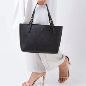 Tory Burch Black Emerson Tote